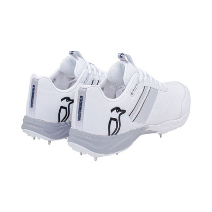 Kookaburra KC 2.0 Spike Cricket Shoes 2023 White/Grey