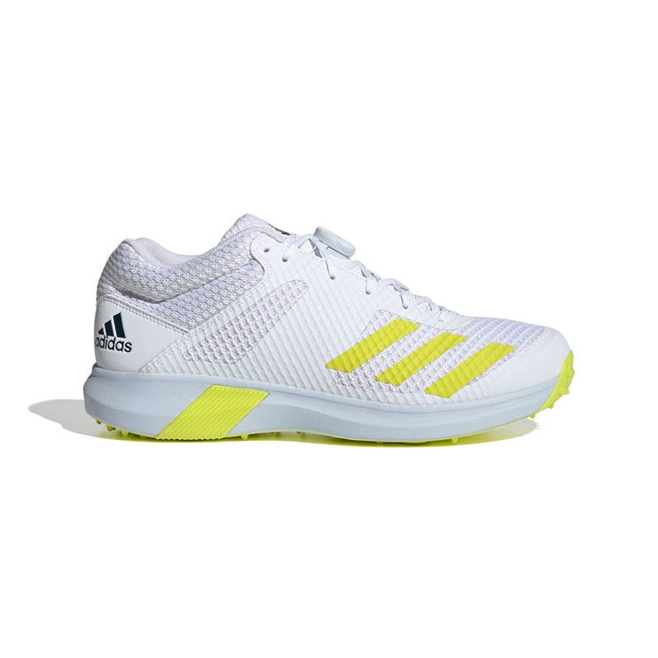 Adidas Adipower Vector Mid Cricket Shoe 2022 White/Yellow