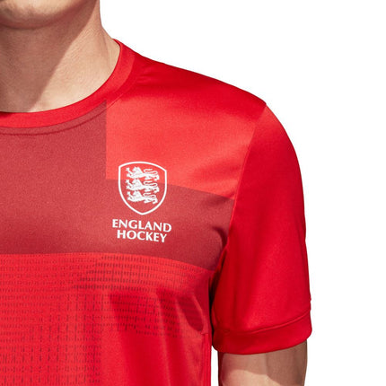 Adidas England Hockey Mens Home Replica Jersey Red