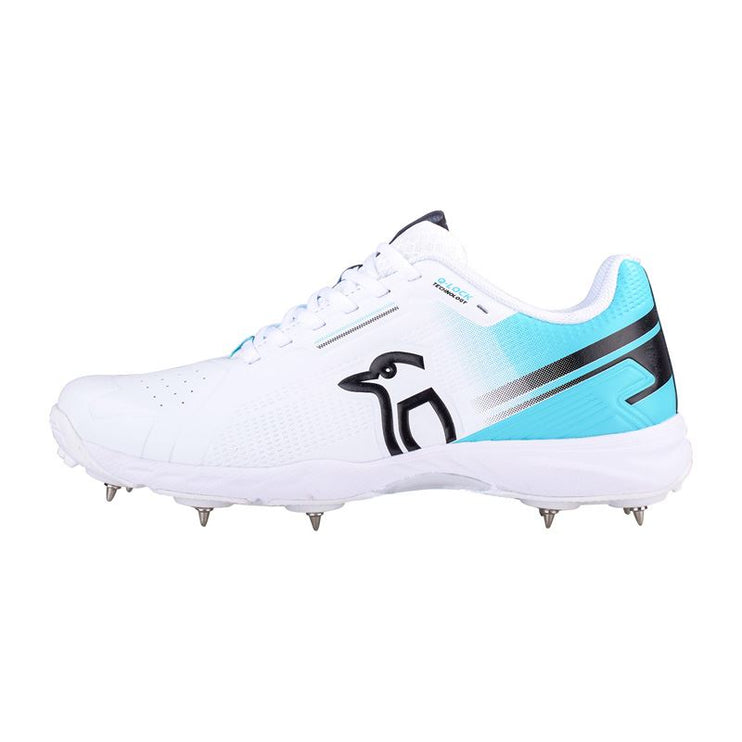 Kookaburra KC 3.0 Spike Cricket Shoes White/Aqua 2024