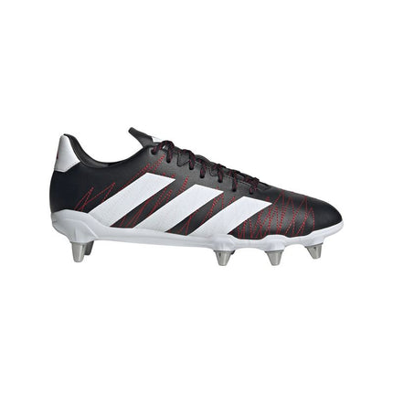 Adidas Kakari SG Rugby Boots Black/Silver/Red