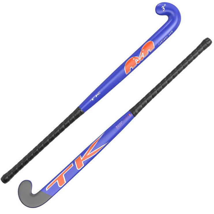 TK 3 Control Bow Junior Hockey Stick Blue-Orange 2023