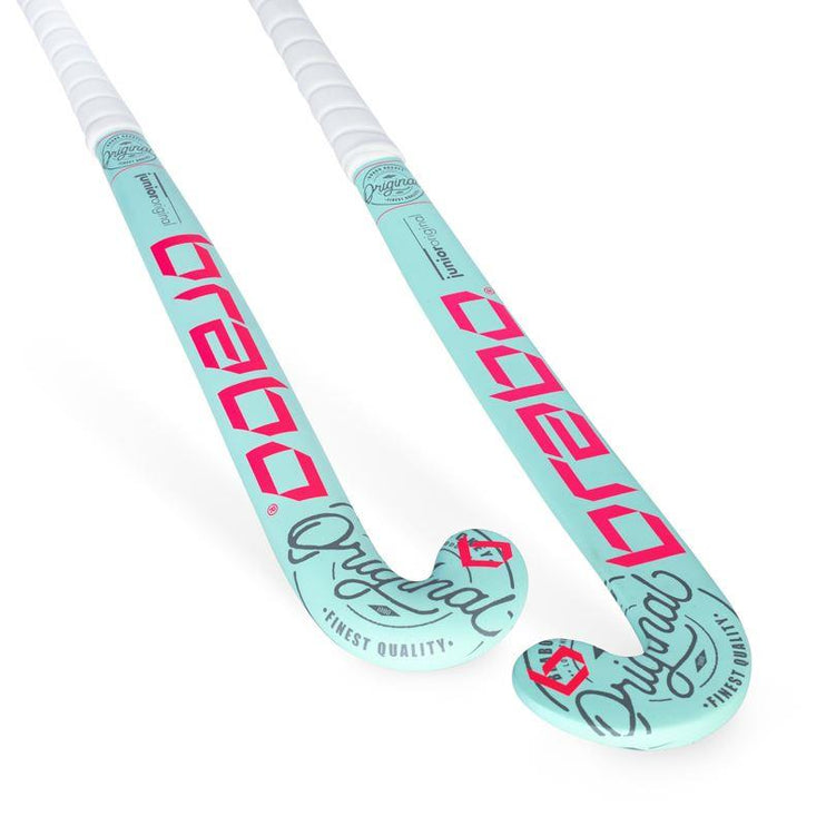 Brabo O'Geez Original Mint/Pink Junior Hockey Stick 2020