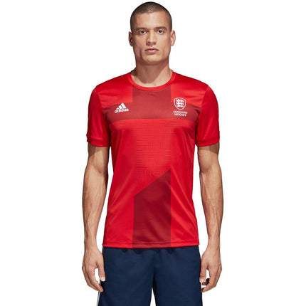 Adidas England Hockey Mens Home Replica Jersey Red