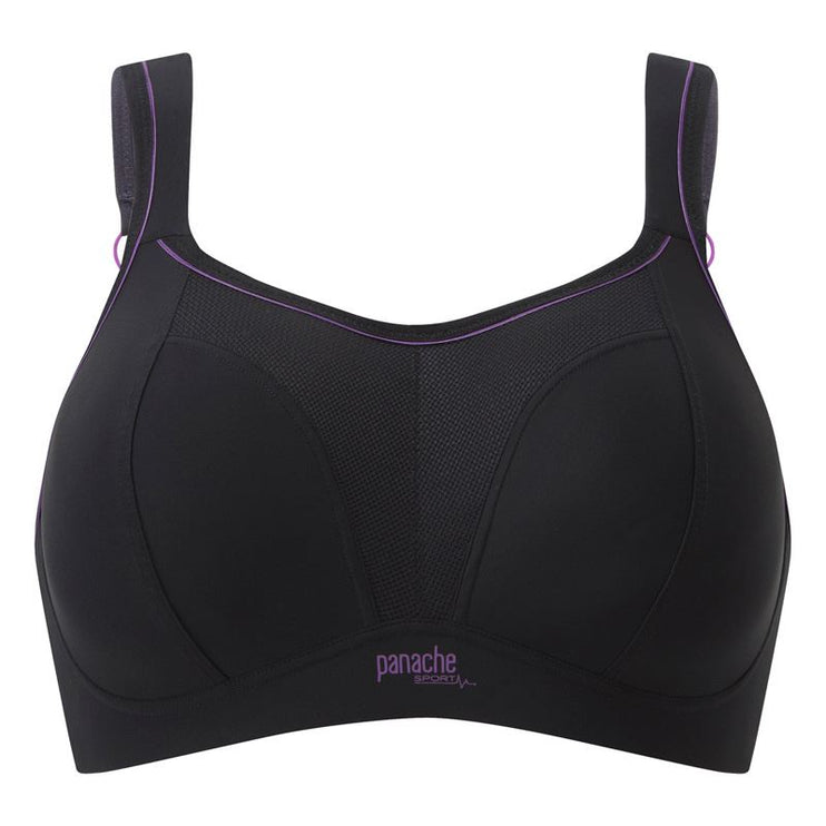 Panache Non-Wired Sports Bra Black