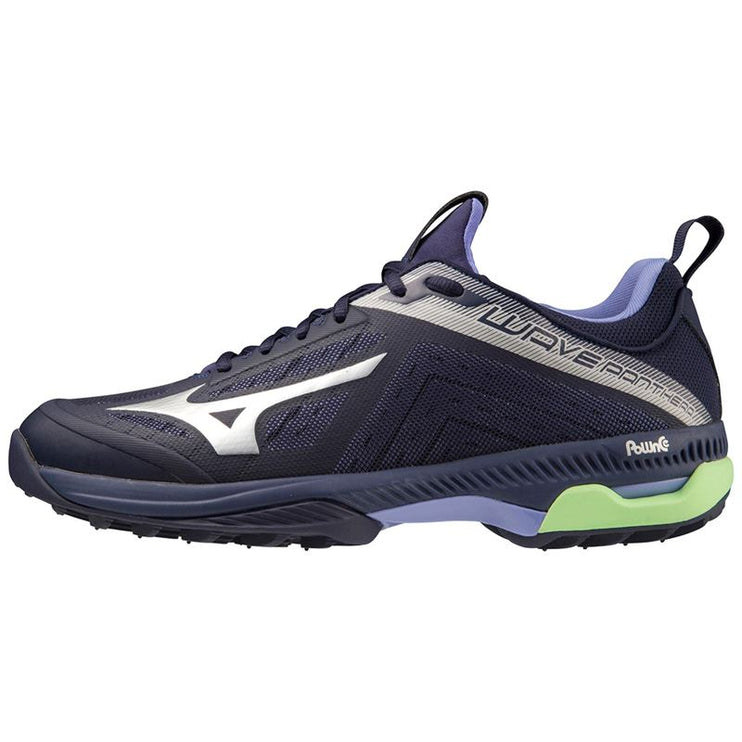 Mizuno Wave Panthera Evening Blue/Techno Green/Lolite Hockey Shoes 2023