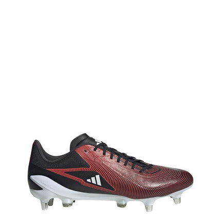 Adidas Adizero RS15 Ultimate SG Rugby Boots Black/Silver/Red