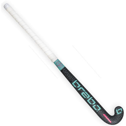 Brabo O'Geez Animal Cheetah Silver/Mint Junior Hockey Stick 2020