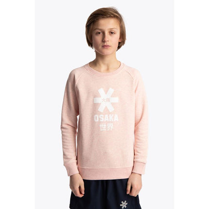 Osaka Deshi Kids Sweater White Star Cream Heather Pink