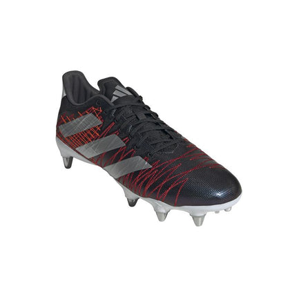 Adidas Kakari Z.1 SG Rugby Boots Black/Silver/Red