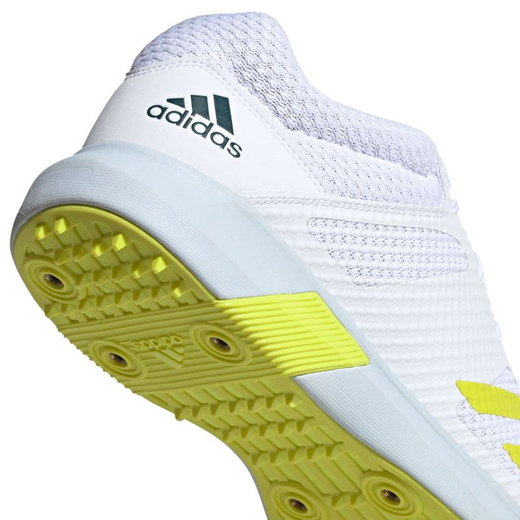 Adidas Adipower Vector Mid Cricket Shoe 2022 White/Yellow