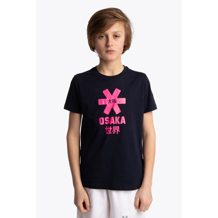 Osaka Deshi Kids T-Shirt Pink Star Navy