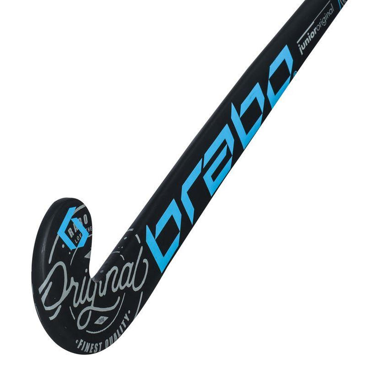 Brabo O'Geez Original Black/Cyan Junior Hockey Stick 2020