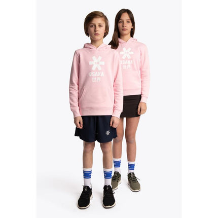 Osaka Deshi Kids Hoodie White Star Cotton Pink