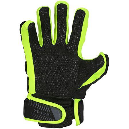 Grays Pro 5X Gloves Black Left Hand Neon Yellow