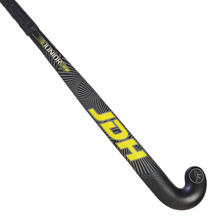 JDH Junior Mid Bow Glass Fibre Hockey Stick Yellow 2021