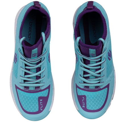 Brabo Elite Junior Hockey Shoes 2022 Mint/Purple