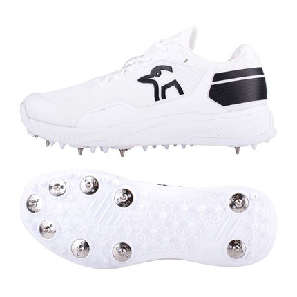 Kookaburra KC Players Spike Cricket Shoes White/Black 2024