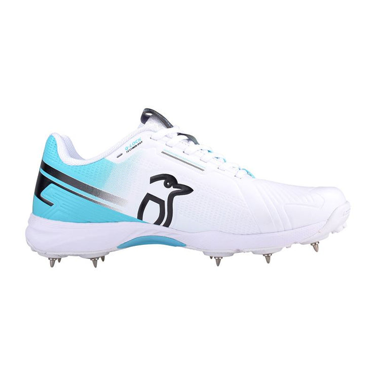 Kookaburra KC 3.0 Spike Junior Cricket Shoes White/Aqua 2024