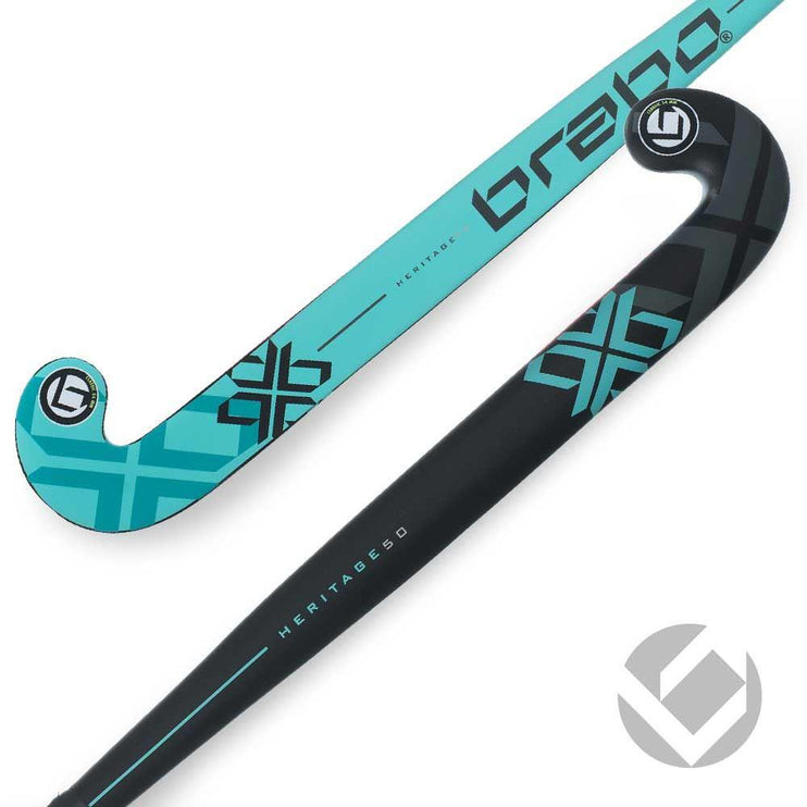 Brabo Heritage 50 Black/Aqua Composite Hockey Stick 2017