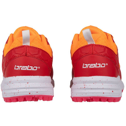 Brabo Tribute Junior Hockey Shoes 2022 Orange/Red