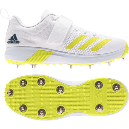 Adidas Adipower Vector Cricket Shoes White/Yellow 2022