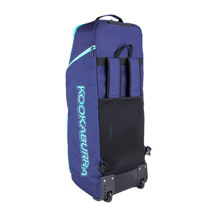 Kookaburra WD4000 Wheelie Duffle Bag Navy/Aqua