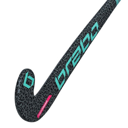 Brabo O'Geez Animal Cheetah Silver/Mint Junior Hockey Stick 2020