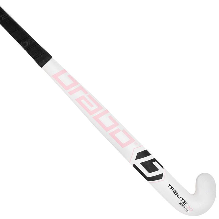 Brabo TC-30 CC White/Pink Composite Hockey Stick 2022