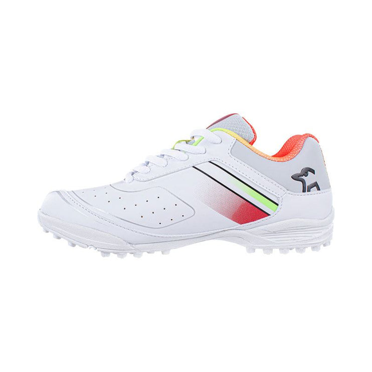 Kookaburra KC 5.0 Rubber Junior Cricket Shoes 2023 White/Red/Yellow