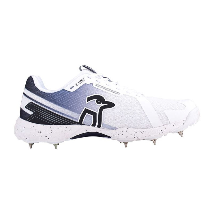 Kookaburra KC 2.0 Spike Junior Cricket Shoes White/Black 2024