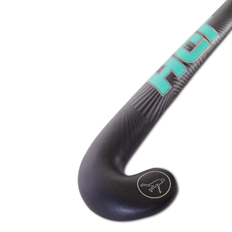 JDH Junior Mid Bow Glass Fibre Hockey Stick Teal 2021