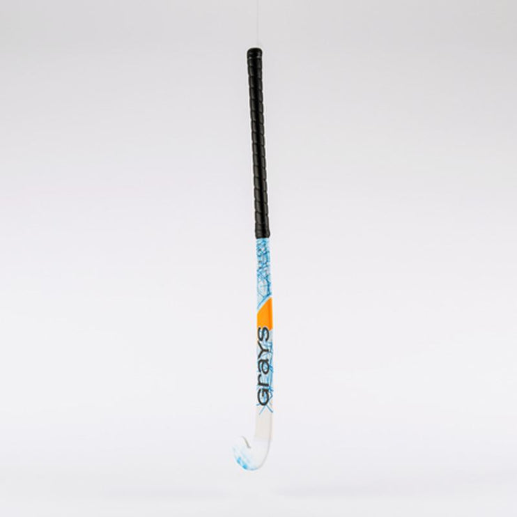 Grays Rogue Ultrabow Micro Wooden Hockey Stick White/Blue 2023