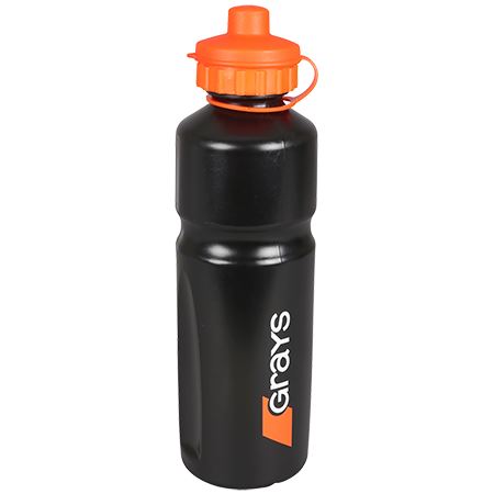 Grays Water Bottle Black Orange