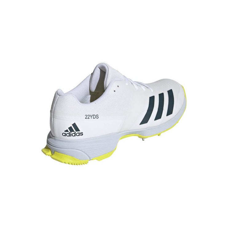 Adidas 22YDS Cricket Shoes White/Yellow 2022