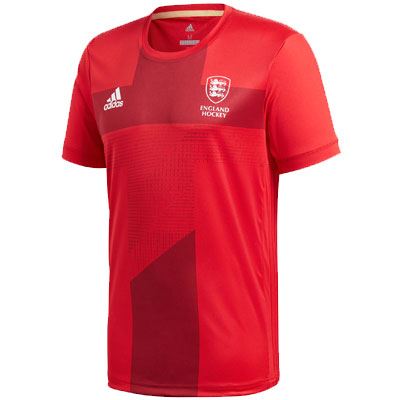 Adidas England Hockey Youth Home Replica Jersey Red