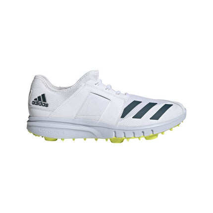 Adidas Howzat Spike Cricket Shoes White/Yellow 2022