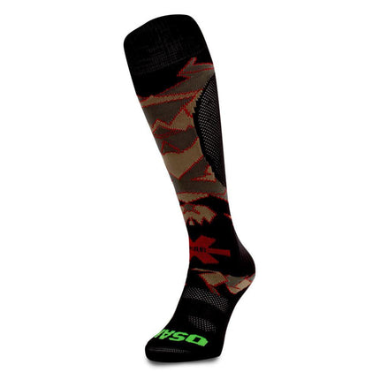 Osaka Sox Hockey Socks - Desert Camo/Red