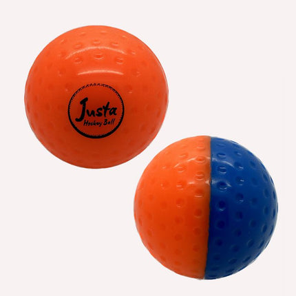 Justa Dimple Split Match Hockey Ball Blue/Orange