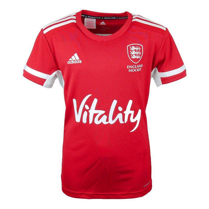 Adidas England Hockey Girls Home Replica Shirt - Red