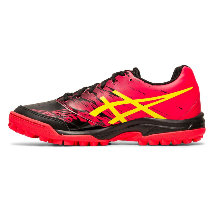 Asics Gel-Blackheath 7 GS Junior Hockey Shoes 2019 Black/Sour Yuzu