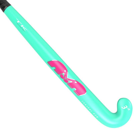 TK 3 Control Bow Junior Hockey Stick Aqua-Pink 2023