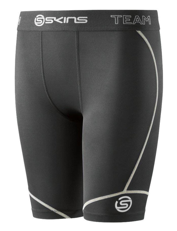 Skins DNAmic Team Youth Half Tights Baselayer Shorts Black