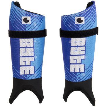 BYTE ZT Sublimated Shinguards Blue/Cyan