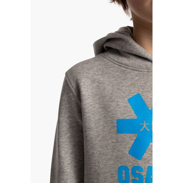 Osaka Deshi Kids Hoodie Blue Star Heather Grey