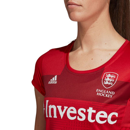 Adidas England Hockey Womens Home Replica Jersey Red