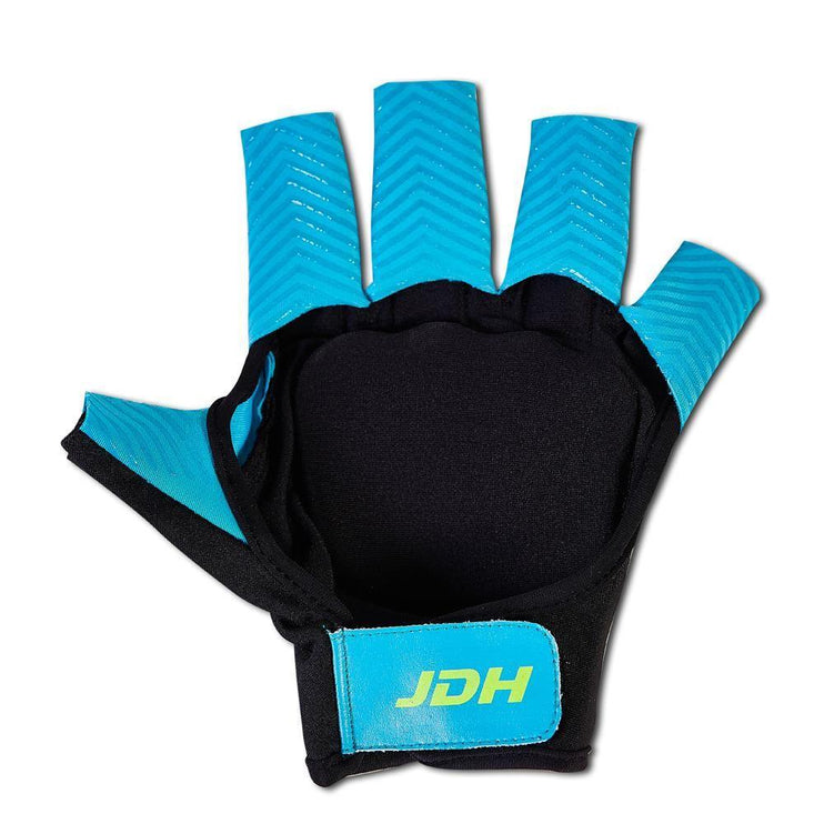 JDH OD Double Knuckle Hockey Glove Black/Blue/Yellow 2021